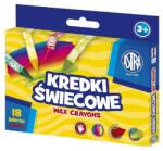 Astra Zsírkréta ASTRA kerek hegyezett törésálló 18 színű (316023007) - mystock