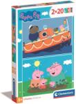 Clementoni 2 x 20 db-os puzzle - Peppa (24797) (24797)