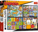 Trefl Puzzle Garfield nem szereti a hétfőt 4x250 db-os (13344) (13344)