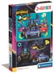 Clementoni Clementoni- 2x60 db-os SuperColor puzzle - Batwheels (24812) (24812)