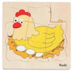  Puzzle Tyúk fejlődése 20 db-os db-os fa Woody (503010074) (503010074)