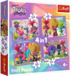 Trefl 4 az 1-ben Puzzle Trolls 35/48/54/70 db-os (34622) (34622)