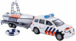  Rescue Team fém rendőrautó játékszett csónakkal 28 cm (10758) (521577)