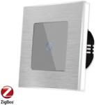 Luxion Egyszerű Üveg Érintőkapcsoló Zigbee protokollal Alumínium keret LUXION - szin szurke