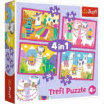 Trefl Puzzle 4in1 Nyaraló lámák (343229) (343229)
