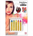  Arcfesték ceruzák 5 db-os (kék, zöld, sárga, narancs, lila) (4079H) (4079H)