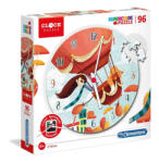 Clementoni Hőlégballon - 96 db-os Óra Puzzle - Clementoni (23038)