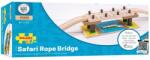 Fa vonatpálya játékszett Safari kötélhíd krokodillal 4 db-os Bigjigs (151429) (BJT274)