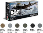 Italeri Acrylic szett: D-DAY AIRCRAFT (445AP) festék (445AP)
