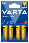 VARTA Longlife AA ceruza LR6 alkáli elem BL4 (4106101414)