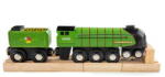 Bigjigs Toys Zöld vonat utánfutóval (BJT480) (BJT480)