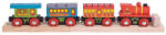 Bigjigs Toys Utasszállító fa vonat - 4 db - BigJigs (BJT421) (BJT421)