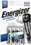 Energizer Elem AAA mikro LR03 Ultimate Lítium 4 db/csomag, Energizer