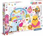  Puzzle ékköves matricával Kiskedvencek 104 db-os Clementoni (20167) (20167)