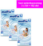 Molfix Havi pelenkacsomag Jumbo (4+-os) 9 - 16 kg (162 db/cs) - perfectlife