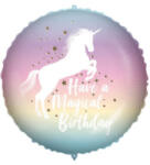 Procos Fólia lufi - Happy Birthday Egyszarvú 46 cm