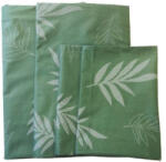  4 db-os pamut párnahuzat szett / pasztell zöld levél mintás