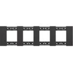 Legrand Rama, ornament, modulara, 2+2+2+2, module, Neagra, Bticino, Living, Now, KA4802M4KG (KA4802M4KG)