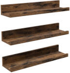 Timeless Home set de rafturi de perete din lemn, 3 piese (VAS50024) Raft