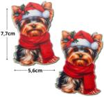  Nyomtatott dekorkarton - Ünnepi 'Yorki' 2db/csomag - kosarbolt