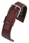 LBS Curea Piele Naturala Textura Reptila (burgundy) 14mm