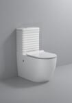  Set vas wc cu capac slim, montare pe podea, rimless, evacuare laterala, 68 x 37 x 80 cm T2127 (C1296)