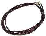 R. M. ékszer Barna anyag zsinór nyaklánc 45 cm (010386)