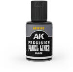 AK Interactive PRECISION PANELINER BLACK 30ml (AK12102)