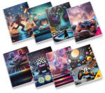 Pigna Füzet Pigna Electronic games A/4 tűzött 42 lapos kockás margós (02333850Q) - argentumshop