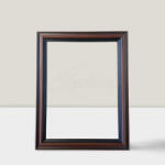 Keretshop 4, 5 cm Negatív barna-fekete csíkos képkeret 30*40 cm (KS820657)