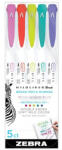 Zebra Ecsetirón Zebra Mildliner Brush&Marker Refresh 5-ös készlet (79405) - argentumshop