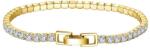 BeSpecial Bratara tennis argint 925 placata cu aur 14K cu zirconiu 20 cm (BRR83)