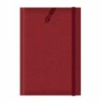 COLERE Agenda nedatata A5 Colere, elastic, hartie alba, coperta rosu inchis (EJ261502)