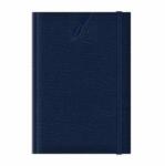 COLERE Agenda nedatata A5 Colere, elastic, hartie alba, coperta albastru inchis (EJ261501) - tudor