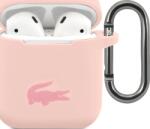 Lacoste Liquid Silicone лъскава калъфка с лого за AirPods 1/2 розова (LCA2SI)