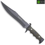 NIETO Cutit Nieto Combate, Lama Neagra 180 Mm, Cu Teaca (h.n3002)