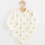 NEW BABY Body pentru bebeluși cu închidere completă, cu mâneci lungi, din bumbac organic New Baby Olivy, mărime 62 (3-6l)