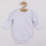 New Baby Body pentru bebeluşi New Baby Classic albe, cu deschidere completă, mărime 56 (0-3luni)