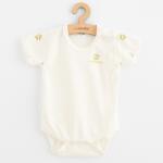 NEW BABY Body pentru bebeluși cu mânecă scurtă din bumbac organic New Baby Olivy, mărime 86 (12-18lr)