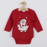 New Baby Body-uri pentru bebeluşi cu mâneci lungi New Baby Winter Penguin, mărime 62 (3-6l)