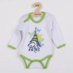 New Baby Body-uri pentru bebeluşi cu mâneci lungi New Baby Towns verzi, mărime 62 (3-6l)