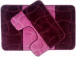 Delta Carpet Set 2 Covorase Baie, Antiderapante, Sariyer Aubergine (8680318023575) Covor baie