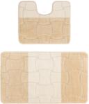 Delta Carpet Set 2 Covorase Baie, Antiderapante, Sariyer Beige (8680318023551) Covor baie