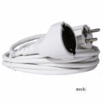 Steck ! Védőérintkezős hálózati hosszabbító, 5 m, fehér (SHL 5F)