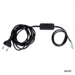 Steck ! Flexo kábel, fekete, 3 m, kapcsolóval (SHK 02)