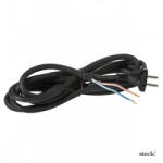 Steck ! Flexo kábel, fekete, 3 m, gumi (SHL 2153)