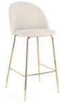 Bizzotto Бар стол CARRY 51x55x105cm слонова кост/злато (0734371)