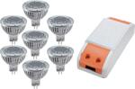 ELMARK КОМПЛЕКТ led ДРАЙВЕР 24w+ 7x led1 3w 2700k mr16 (99set7led235)