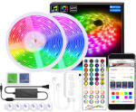 ELMARK Bluetooth led rgb МУЗИКАЛНА ЛЕНТА, КОМПЛЕКТ (99led987s)