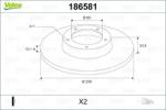 VALEO Disc frana VALEO 186581 (186581)